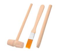 HEALSOPTHY Excavation Tool Kit Wooden Hammer Brush for Gemstone Digging Educational Archaeology for Boys and Enhancing Sensory and Practical Skills