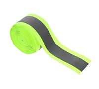 HEALSOPTHY Fluorescent Green Reflective Tape Strip Meters Sew High Visibility Fabric Webbing for Safety Clothing Gear Polyester Material Easy to Sew for Outdoor and Emergency Use