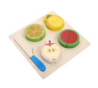 HEALSOPTHY Fruit Puzzle Educational for Years Old Pretend Fruit Cutting Early Learning Safe Smooth Edges Bright Colors
