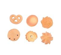 HEALSOPTHY Funny Biscuit Hair Clips 6pcs Cute Cookies Barrettes Creative Hairpin Kawaii Hair Accessories for Girls Boys and Girls Party Headdress
