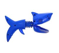 HEALSOPTHY Funny Telescopic Shark Manipulator Clip for Creative Spring Action Prank Game Engaging Finger Plaything for Boys for Parent Interaction Blue