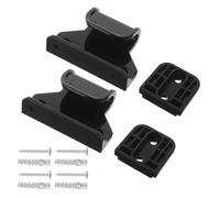 HEALSOPTHY Gate Extension Kit with Drill Mounting Hardware Retractable Spare Parts for Door Frames and Stairways Black with Latches and Brackets and Pet Safety Fence Replacement