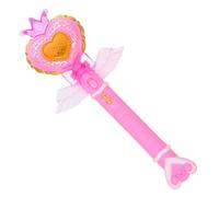 HEALSOPTHY Glowing Mini Heart Fairy Wand with Music Light Lightweight Plastic Glow for Birthday Parties Cosplay Concerts Photo Props Safe and Easy to Hold Party Accessory