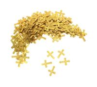 HEALSOPTHY Gold Cross-shaped Glitter Confetti for Christening Baptisms Religious Ceremony Decorations Fade-resistant Colorful Foil Confetti for Wedding Birthday Party Tables Easy Cleanup