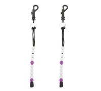 HEALSOPTHY Golf Score Counter 2pcs Purple Plastic Wrist Chain