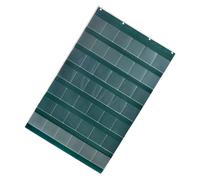 HEALSOPTHY Green Oxford Fabric Wall-Mounted Hanging Bag Reading Cards Organizer with 42 Grids Sturdy and Carefully Sewn Storage Bag for Nursery Or Classroom