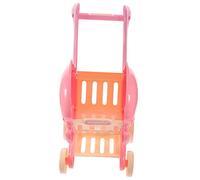 HEALSOPTHY Grocery Shopping Cart Sturdy Cartoon Trolley for Pretend Play Push Walker for Safe Material Birthday and Christmas Fun Interactive Play for All Ages