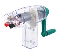 HEALSOPTHY Hand Crank Generator Small Science Kit Manual Electricity Generator Physics Experiments Educational Mechanical Emergency Power