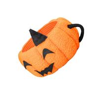 HEALSOPTHY Hand-Woven Cotton Rope Storage Basket Pumpkin Shape Small Organizer Compact Desktop Candy Holder Multipurpose Halloween Decorative Basket