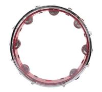 HEALSOPTHY Handheld Tambourine for Lightweight Red Percussion Musical Instrument Stimulates Music Interest and Coordination for Parties Festivals and Band Accompaniment