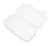 HEALSOPTHY Hard Plastic Goggle Case, Diving Masks Case, White PP Portable Storage Box for Ski Goggles and Snowboat Use, Lens Protection, Quick Access