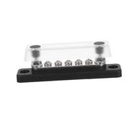 HEALSOPTHY Heavy Duty Power Distribution Terminal Block Position Black Bus Bar with Advanced Cooling for Rvs Boats and Travel Vehicles High Load Electrical Distribution Panel Ground Busbar