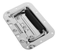 HEALSOPTHY Heavy Duty Recessed Pull Handle Folding Case Stainless Steel Material with Comfortable Grip Silver for Toolbox and Flight Case Versatile Use for Camping and Outdoor Activities