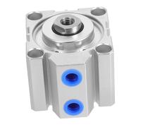 HEALSOPTHY High-Temperature Aluminum Alloy Thin Pneumatic Cylinder for Industrial Use Compact Air Cylinder with Low-Friction Smooth Operation Repairable Pneumatic Accessory for Manufacturing