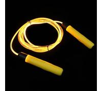 HEALSOPTHY Jump Rope Space-saving Design Adjustable LED Luminous with Lightweight Tpu and Abs Material for Exercise Suitable for Workout Schedule the Road or Bedroom Use