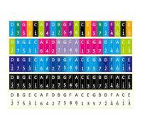 HEALSOPTHY Kalimba Note Stickers 5Pcs Multi-Colour Thumb Piano Keyboard Decals Soft PVC Material No Residue for Self-Study and Beginner Players