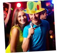 HEALSOPTHY Knitted Clown Hat Party Costume Cap Soft Comfortable Fit Stage Performance Festival Cosplay Prop for Adults