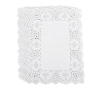 HEALSOPTHY Lace Doilies for Paper Placemats round White 150 Sheets Disposable Paper Tableware Protects Tray or Plate Family Gathering and Wedding Decoration