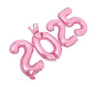 HEALSOPTHY Large Foil Balloons Glossy Finish Happy Year Party Decorations for Year S Eve Homes Schools Companies Shopping Malls