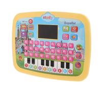 HEALSOPTHY Learning Tablet Spanish Alphabet Pad with LED Screen Pronunciation Teaching Educational for Early Childhood Development Interactive Preschool Language Learning for Boys
