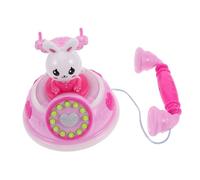 HEALSOPTHY LED Rotary Telephone for Vintage Inspired Pretend Play Phone with Multiple Modes Communication Skills Training Light Up Phone for Imaginative Roleplaying and Interactive Fun