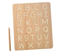 HEALSOPTHY Letter Writing Practice Board for Preschoolers Wooden Alphabet Learning for Early Education Enhances Spelling Memory Concentration Skills Suitable for Educational Play and