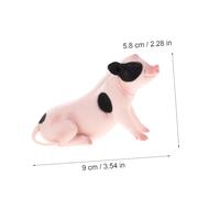 HEALSOPTHY Lifelike Simulation Pig Model Plastic Animal Figurine Educational Realistic Farm Animal Decor for Learning and Desktop Display