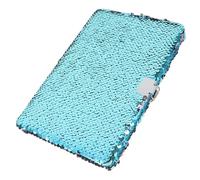 HEALSOPTHY Lockable Double-Sided Sequin Journal Notebook for Diary with Mermaid Design Blue-Pink Flip Cover Suitable for School and Daily Writing