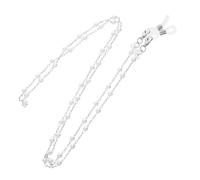 HEALSOPTHY Lost Earphone Chain for Glasses Pearl Lanyard Skid Decorative Eyewear Cord for Everyday Use