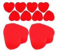 HEALSOPTHY Magic Trick Props Soft Sponge Material Sponge for Close-up Performance 20 Pairs Red Heart Shaped with Fun Entertainment and Parent Interaction for Family Bonding