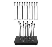 HEALSOPTHY Magnetic Bendable Alligator Clip Set with Iron Base Stand for Model Painting Station, Flexible Support Clips with Integrated Storage Tin Case, for DIY Art and Modeling Projects