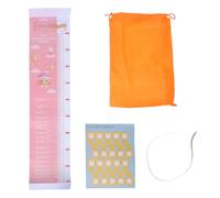 HEALSOPTHY Measuring Mat with Height Growth Chart and Head Circumference Tape for Infants 0-3 Years, Pink Infantometer Ruler with Foot Measure and Storage Bag, Newborn Growth Tracker