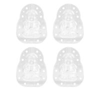 HEALSOPTHY Melon Forming Mold Fruit Supply 4Pcs PP Buddha Shape DIY Vegetable Fruit Tool Compact Easy to Store