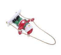 HEALSOPTHY Mini Handpainted Resin Snowman Swing Ornament for Christmas Tree Lightweight Hanging Decoration for Holiday Home and Party Compact Festive Figurine with Playful Design