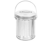 HEALSOPTHY Mini Lidded Desktop Garbage Bucket Compact Waste Basket for Office Desk Reusable Small Iron Trash Can for Tissue Cigarette Ash and Small Trash Storage Easy to Clean and Portable