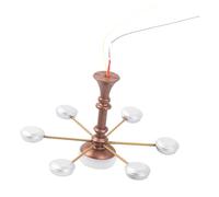 HEALSOPTHY Miniature Pendant Chandelier Mini Light for Bedroom Sandbox DIY Crafts Living Model Decoration Vivid Small Hanging Lamp for Dollhouse Scene Creation
