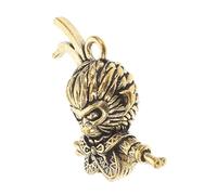 HEALSOPTHY Monkey King Brass Keychain Charm Durable Backpack Pendant Unique Jewelry Making Accessory Versatile Figurine for Luck Adventure