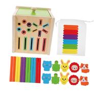 HEALSOPTHY Montessori Wooden Color Shape Sorting for Ages Educational Puzzle Game Enhancing Hand-eye Coordination Cognitive Skills and Visual Recognition with Animal Patterns and Geometric