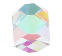 HEALSOPTHY Multifaceted Color Crystal Optical Prism for Light Refraction Physics Teaching Spectral Analysis Glass for Science Education and Optical Experiments