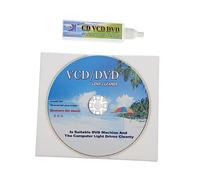 HEALSOPTHY Multifunctional CD Player Cleaning Set with Disc and Cleaning Liquid Durable Material Brush Kit for CD Vcd Dvd Lens Maintenance Removes Dust and Contaminants to Enhance Sound