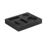 HEALSOPTHY Multihole Graphite Ingot Casting Mold for Metal Melting DIY Refining Scrap Mold with Smooth Surface and Easy Demolding Tool for Gold Silver
