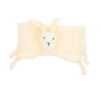 HEALSOPTHY Muslin Cotton Bunny Security Blanket for Newborns Soft Unisex Comforter with Adorable Bunny Design Breathable Sleeping and Play Blanket Machine Washable for Boys