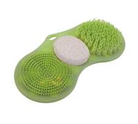 HEALSOPTHY Non Slip Bath Mat Foot Scrubber with Suction Cups, Lightweight Rubber Shower Foot Mat Scrubber for Men and Women, Exfoliating Massage Pad for Bathroom Use