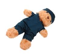 HEALSOPTHY Nurse Bear Plush with Realistic Scrub Outfit Soft Lightweight Stuffed Animal for Graduation Day Present Medical Roleplay Companion for Nursing Students and Imaginative Play
