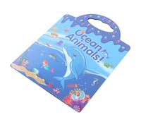 HEALSOPTHY Ocean Scene Sticker Book Reusable Animal Stickers Educational DIY Activity for Enhance Imagination Creativity and Interaction