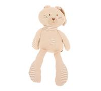 HEALSOPTHY Organic Cotton Bunny Calming Snuggle Comforter Animal Doll Lightweight Portable Sleep Companion for Boy Girl