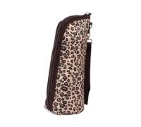 HEALSOPTHY Oxford Cloth Milk Bottle Thermal Bag with Zipper Insulated Feeding Bottle Pouch for Nursing Leopard Print Stylish with Heat Preservation