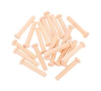 HEALSOPTHY Pack of 20 Small Wooden Nails with T-shaped Round Head Made of Solid Wood, Sturdy Mini Wooden Pins for Craft Projects, Suitable for Woodwork and Model Making, Durable and