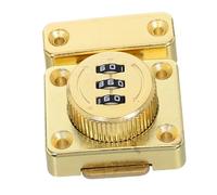 HEALSOPTHY Password Mechanical Code Lock Combination Lock for Cabinet Verrou Placard Cabinet with Code Drawer Door Dresser Drawer Combination Latch Golden