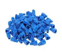 HEALSOPTHY Plastic Connect Plug Cable Boots Cap for Cat5 Cat6 Rj45 Ethernet Cable Protection Prevents Connector Damage Sturdy Blue Network Boots Cover for Computer Accessories
